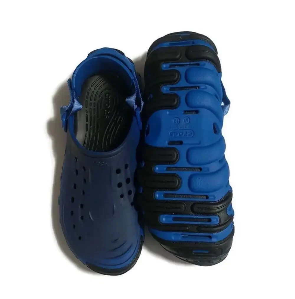 Crocs Echo Ro Clog Fade Blue Bolt Mens Size 12 Slip On Rubber Sole Sandals NWT